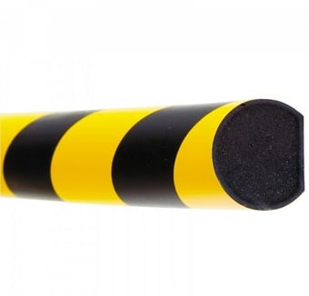 Picture of Moravia 1000mm Yellow/Black Magnetic Traffic-line Surface Protection - Semi-Circular 40/32mm - [MV-422.27.977]