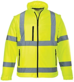 picture of Portwest - Hi-Vis Classic Softshell Yellow Jacket 3L - PW-S424YER