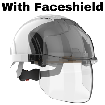 picture of JSP - The All New EVO VISTAshield White/Smoke Safety Helmet - Vented - [JS-AMD170-005-F00]