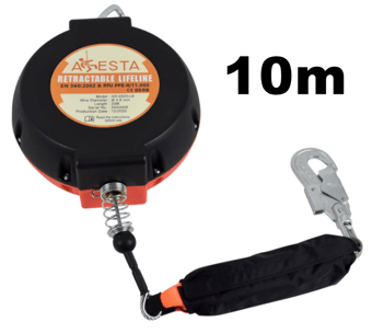 picture of ARESTA Retractable Lifeline With Webbing & Snaphook 10m - [XE-AR-0510-LE]