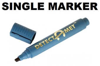 picture of Detectable Whiteboard Marker Pen - Black Bullet Tip - Single - [DT-145-A06-P02-A07]