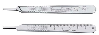 Picture of Single Use - Scalpel Handle No.3 - Stainless Steel - Single - [ML-W354]