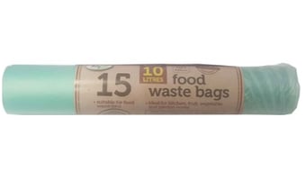 Picture of Tidyz 15 BiodegradableCompostable Food Waste Bags - Pack of 15 - 10L Bag -  [PD-B0604]