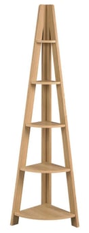 picture of LPD Furniture Tiva Corner Ladder Shelving - Oak - [PRMH-LPD-TIVAOAKCOR]