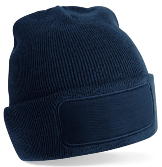 picture of Beechfield Recycled Original Patch Beanie - Navy Blue - [BT-B445R-FNY]