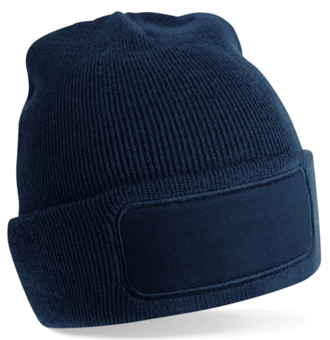 Picture of Beechfield Recycled Original Patch Beanie - Navy Blue - [BT-B445R-FNY]
