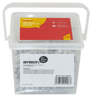 picture of Amtech 500 Piece Assorted Wall Plug Kit - [DK-S5036]