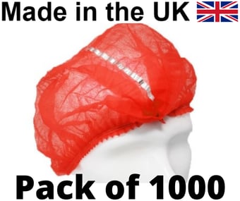 picture of Detectamet - Metal Detectable Non Woven Disposable Mob Caps Standard Version - Box of 1000 - DT-446D-T662-P03-X32
