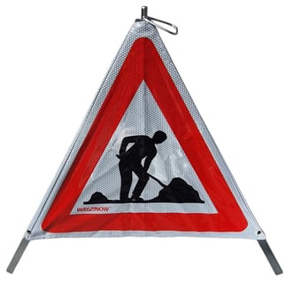 picture of Way4Now Folding Men at Work Road Traffic Sign 600mm - RA2 Reflective Chapter 8 - SHU-D-PUTS-602