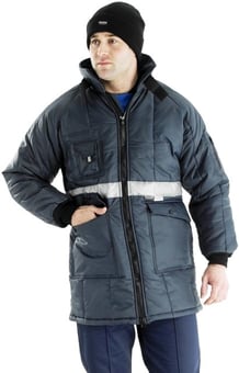 picture of Beeswift Coldstar Freezer Navyy Blue Jacket - 3M Thinsulate Lining - BE-CCFJN