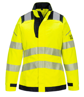 picture of Portwest FR715 - PW3 FR Hi-Vis Women's Work Jacket Yellow/Black - PW-FR715YBR