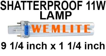 picture of Wemlite BL368 11 Watts Shatter Resistant Lamp For Fly Killers - [BP-LL11WS-W]