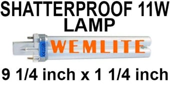picture of Wemlite BL368 11 Watts Shatter Resistant Lamp For Fly Killers - [BP-LL11WS-W] - (DISC-R)