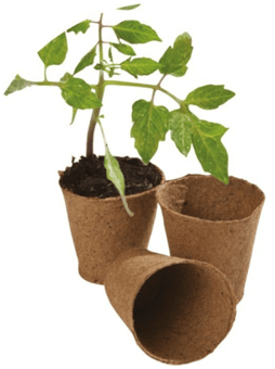 picture of Garland Round Fibre Pots 6cm - Extra Value Pack 96 - [GRL-W0300]