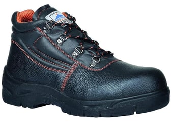 picture of S1P SRC - Portwest Steelite Ultra Safety Black Boot - Conforms to EN ISO 20345:2011 S1P - Size 12 - [PW-FW87BKR] - (DISC-W)