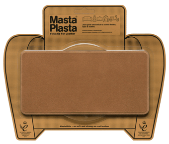 Picture of MastaPlasta Suede Repair Patch Large Plain Tan 20cm x 10cm - [MPL-TANSUEDE200X100]