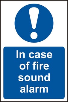 Picture of Spectrum In case of fire sound alarm - PVC 200 x 300mm - SCXO-CI-0169