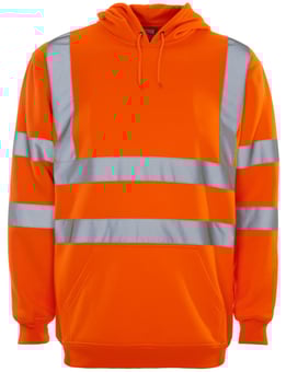 Picture of Supertouch Hi Vis Orange Hooded Sweatshirt - ST-36481
