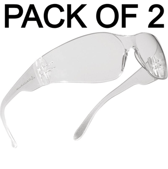 picture of Delta Plus - Brava 2 Clear - Monobloc Polycarbonate Glasses - Pack of 2 - [LH-BRAV2INX2] - (AMZPK)