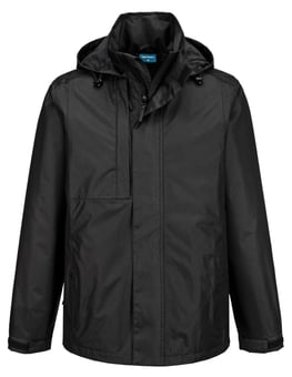 picture of Portwest CD867 - WX2 Eco Rain Jacket - Black - PW-CD867BKR