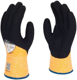 Picture of Polyco Polyflex Eco Therm Thermal Work Gloves - Cold & Heat Resistant Level 2 - Sandy Latex Grip - [BM-PETH]