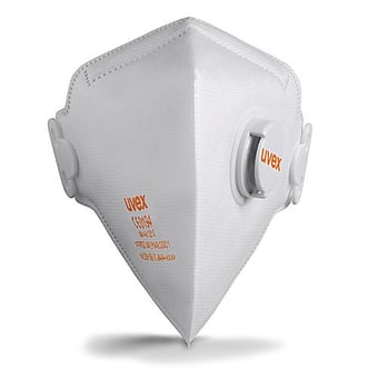 Picture of UVEX - Silv-Air C3210 FFP2 Valved Fold Flat Disposable Mask - Pack of 15 - [TU-8733-210]