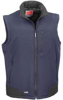 picture of Result Softshell Navy Blue /Black Body Warmer - Unisex - BT-R123X-NAV/BLK