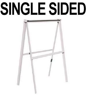 picture of Metal Frame - Single Sided - 600 x 450mm Grey Angle Coated Iron With Clips -  Sign Size 600 x 450mm - [AS-ST2]