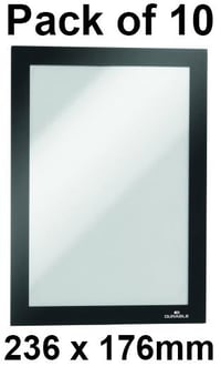 picture of Durable Duraframe Black A5 - 236 x 176mm - Pack of 10 - [DL-488101]