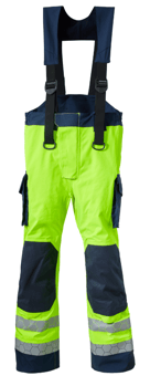 Picture of ProGARM WT252F Gore-Tex Pyrad Stretch Trousers - Female Fit - Hi-Viz Yellow/Navy - PG-WT252F