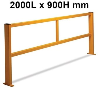 picture of QMP Fully Welded Barrier - Straight Barrier - Open - 2000L x 900H mm - [QM-RBST2090OYXX]