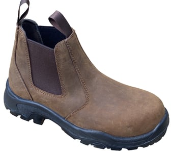 picture of Rugged Terrain Montana Dark Brown Metatarsal Chelsea Boot - S3L FO M SR HRO - BN-RTM77DB