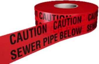 picture of Underground Tape - Caution Sewer Pipe Below- 150mm x 365m - [AS-UNDER6]