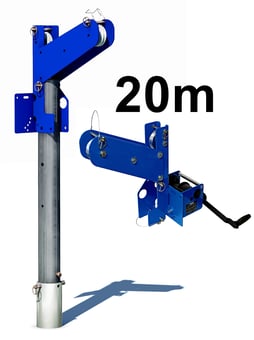 picture of Tractel Davimast PPE Anchor with 20mtr Carol Material Lifting Winch - [TRC-210188-293799-210108] - (LP)