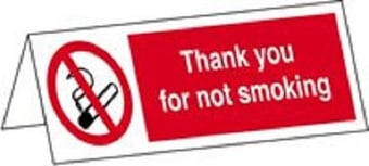 picture of Thank you for Not Smoking - Desk Top Sign - [AS-DT1]