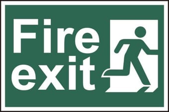 Picture of Spectrum Fire exit man running right - PVC 300 x 200mm - SCXO-CI-1507