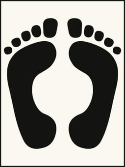Picture of Feet Stencil (400 x 600mm) - SCXO-CI-9543J