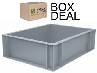 picture of BiGDUG Euro Stacking Box - 120h x 300w x 400d mm - 10L - Grey - Box Deal of 10 - [IH-BDU-BNB4311G] - (LP)