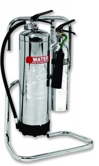 picture of Double Chrome Extinguisher Stand - [HS-107-1008]