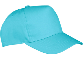 Picture of Result RC84X Breathable Core Boston 5-Panel Aqua Blue Printers Cap - BT-RC84X-AQUA