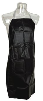 Picture of Climax - Black PVC Apron - Complete with Ties - [CL-10-C]