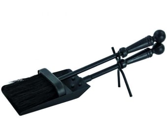 picture of Fireside - Shovel & Brush Set - Black - [CI-20212]