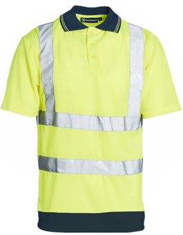 picture of Blackrock Two-Tone Hi-Vis Polo Shirt - Yellow/Navy - RDO-80329