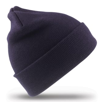 Picture of Result Recycled Woolly Ski Hat - Navy Blue - [BT-RC929X-NVY]