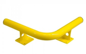Picture of BLACK BULL Raised Collision Protection Bars Internal Corner - Indoor Use - 200 x 638 x 638mm - Yellow - [MV-202.24.284]