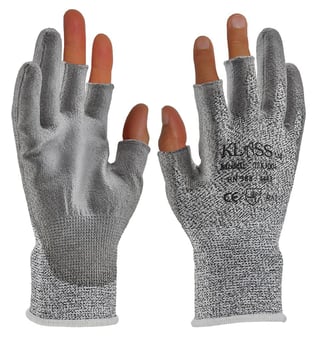 Picture of Klass GTEK1001 Semi Fingerless PU Palm Coat Gloves - MC-GTEK1001