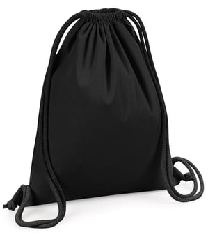 Picture of Westford Mill Organic Premium Cotton Gymsack - Black - [BT-W260-BLK]