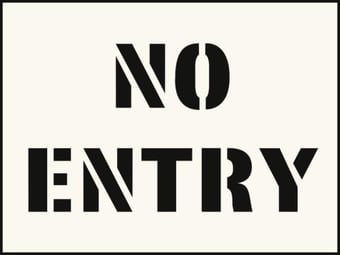 Picture of No Entry Stencil (190 x 300mm)  - SCXO-CI-9537