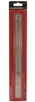 picture of Blackspur 12 Inch Steel Rule - Dual Markings - [BB-TM254]