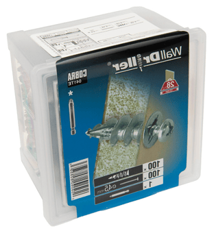 picture of Cobra Zinc WallDriller 4.5mm - 100 Pack - [MX-041TE] - (DISC-R)
